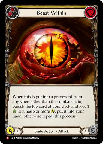 Image for Beast Within (ARR018) [Armory Deck: Rhinar] - Flesh and Blood TCG