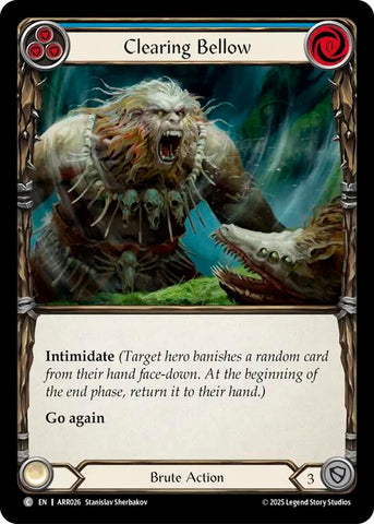 Image for Clearing Bellow (ARR026) [Armory Deck: Rhinar] - Flesh and Blood TCG