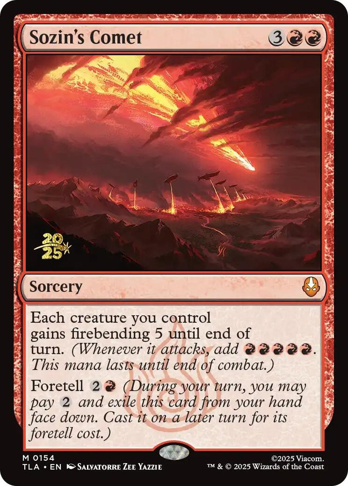 Image for Sozin's Comet (154) [Prerelease Cards] - Magic: The Gathering