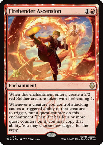 Image for Firebender Ascension (137) [Prerelease Cards] - Magic: The Gathering