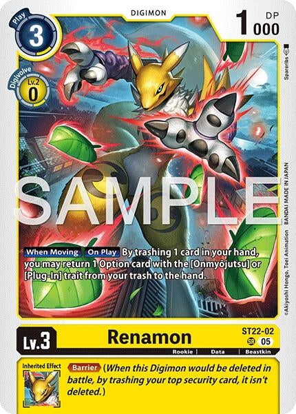 Image for Renamon (ST22-02) (ST22-02 SR) [Starter Deck 22: Amethyst Mandala Advanced Deck Set] - Digimon Card Game
