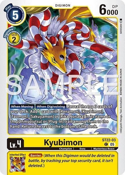 Image for Kyubimon (ST22-03) (ST22-03 C) [Starter Deck 22: Amethyst Mandala Advanced Deck Set] - Digimon Card Game