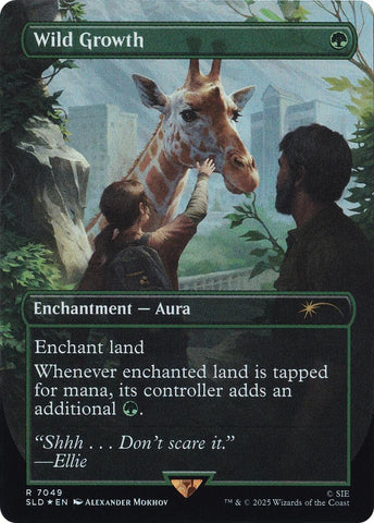 Image for Wild Growth (Rainbow Foil) (7049) [Secret Lair Drop Series] (SLD) - Magic: The Gathering