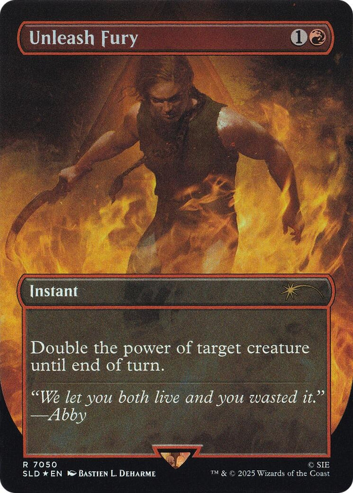 Image for Unleash Fury (Rainbow Foil) (7050) [Secret Lair Drop Series] (SLD) - Magic: The Gathering