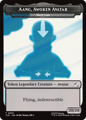 Image for Aang, Awoken Avatar - Marit Lage // Treasure Double-Sided Token (1 // 22) [Avatar: The Last Airbender: Eternal-Legal] - Magic: The Gathering