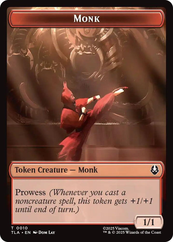 Image for Monk // Food (0021) Double-Sided Token (10 // 21) [Avatar: The Last Airbender] - Magic: The Gathering