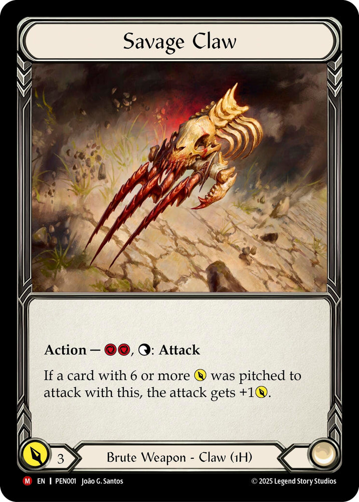 Image for Savage Claw (PEN001) [Compendium of Rathe] - Flesh and Blood TCG