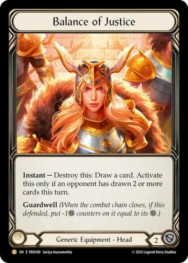 Image for Balance of Justice (PEN309) [Compendium of Rathe] - Flesh and Blood TCG