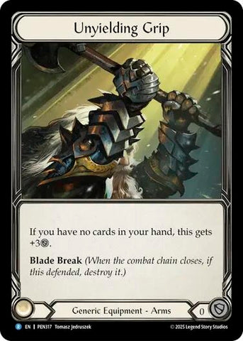 Image for Unyielding Grip (PEN317) [Compendium of Rathe] - Flesh and Blood TCG