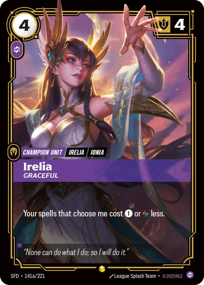 Image for Irelia - Graceful (Alternate Art) (141a/221) [Spiritforged] - Riftbound: League of Legends Trading Card Game