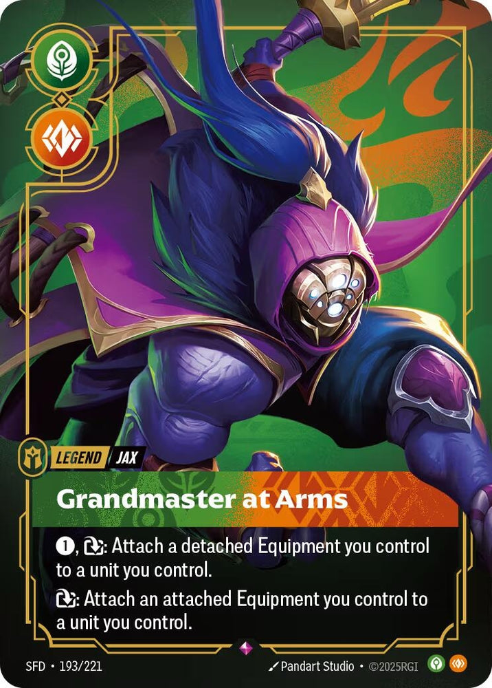 Image for Jax - Grandmaster At Arms (193/221) [Spiritforged] - Riftbound: League of Legends Trading Card Game