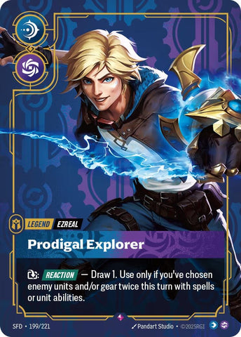 Image for Ezreal - Prodigal Explorer (199/221) [Spiritforged] - Riftbound: League of Legends Trading Card Game