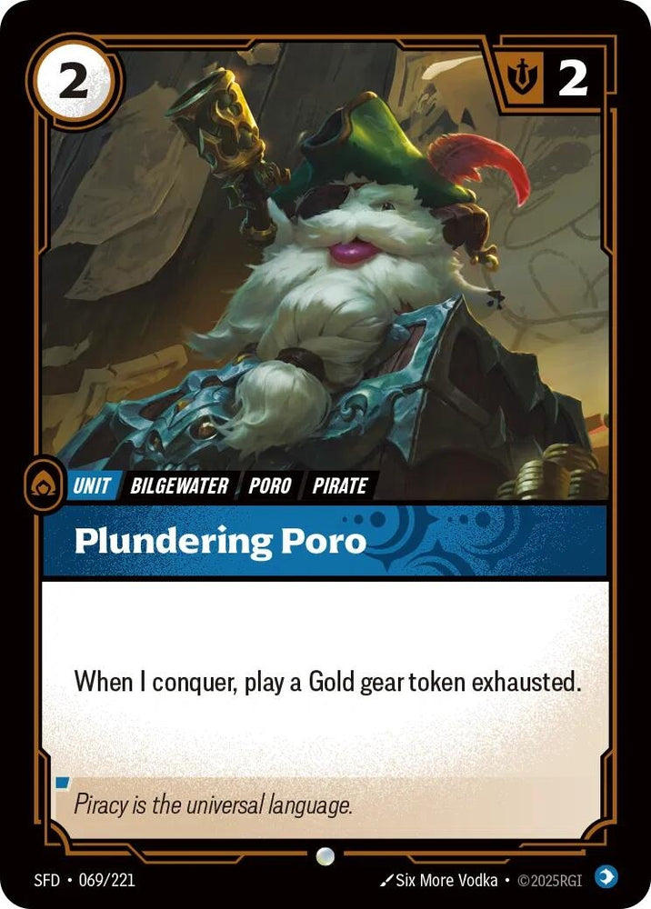 Image for Plundering Poro (069/221) [Spiritforged] - Riftbound: League of Legends Trading Card Game