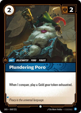Image for Plundering Poro (069/221) [Spiritforged] - Riftbound: League of Legends Trading Card Game