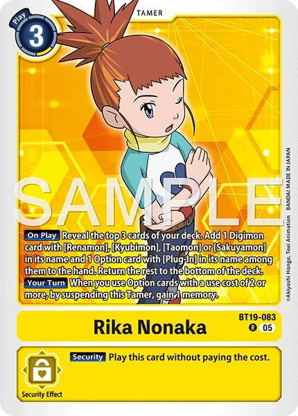 Image for Rika Nonaka (BT19-083) (Alternate Art) (BT19-083 R) [Starter Deck 22: Amethyst Mandala Advanced Deck Set] - Digimon Card Game