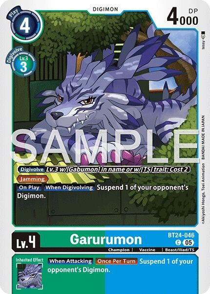 Garurumon (BT24-046 C) [Time Stranger]