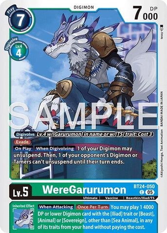 WereGarurumon (BT24-050 C) [Time Stranger]