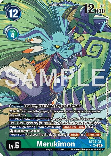 Merukimon (Alternate Art) (BT24-051 SR) [Time Stranger]