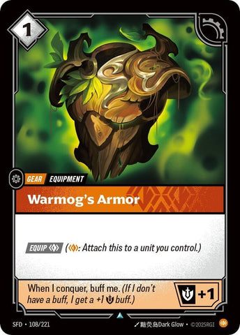 Image for Warmog's Armor (108/221) [Spiritforged] - Riftbound: League of Legends Trading Card Game