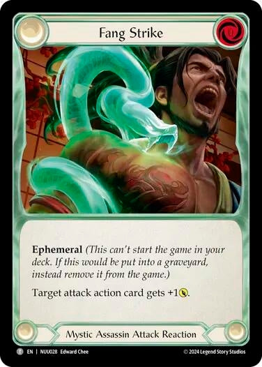 Image for Fang Strike // Slither (NUU028/NUU029) [Blitz Deck: Part the Mistveil - Nuu] - Flesh and Blood TCG