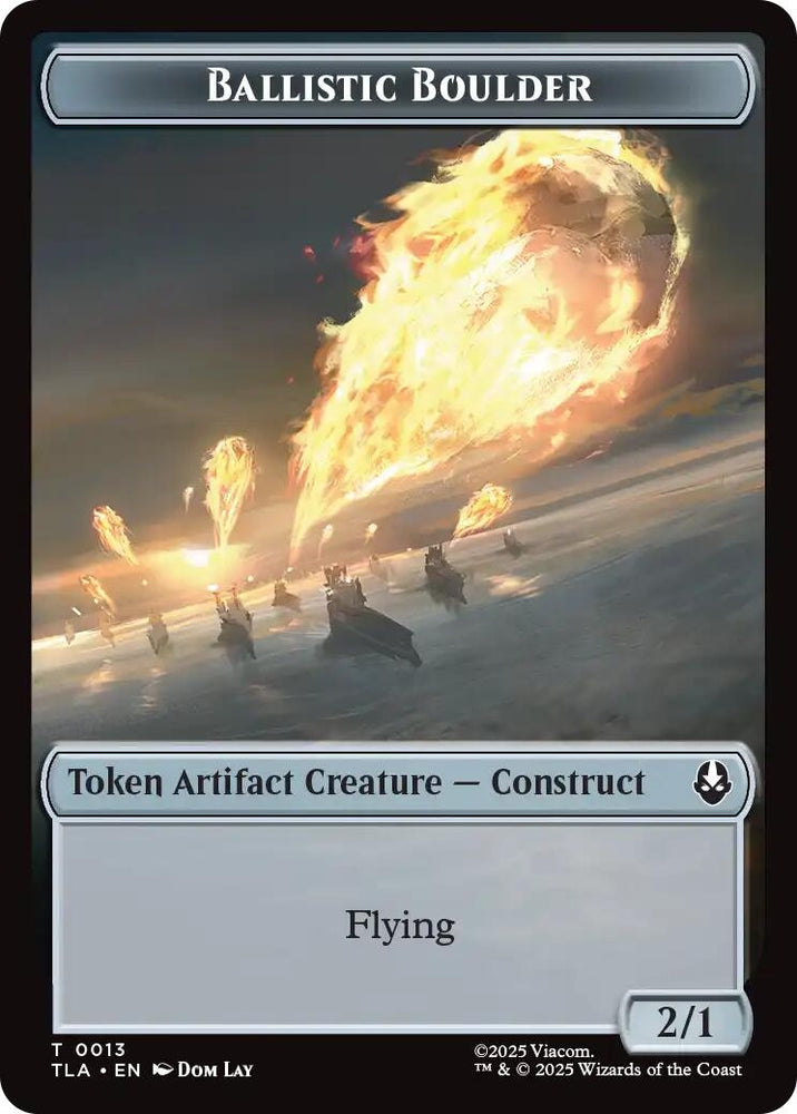 Image for Ballistic Boulder // Food (0019) Double-Sided Token (13 // 19) [Avatar: The Last Airbender] - Magic: The Gathering