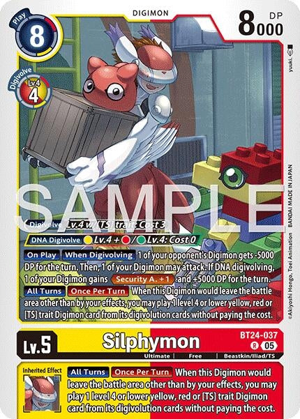 Image for Silphymon (BT24-037 R) [Time Stranger] - Digimon Card Game