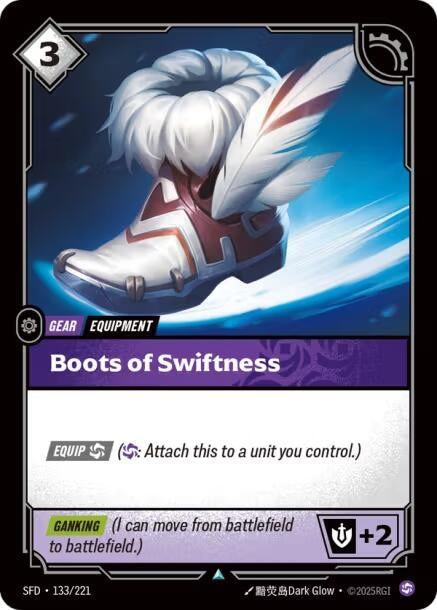 Image for Boots of Swiftness (133/221) [Spiritforged] - Riftbound: League of Legends Trading Card Game