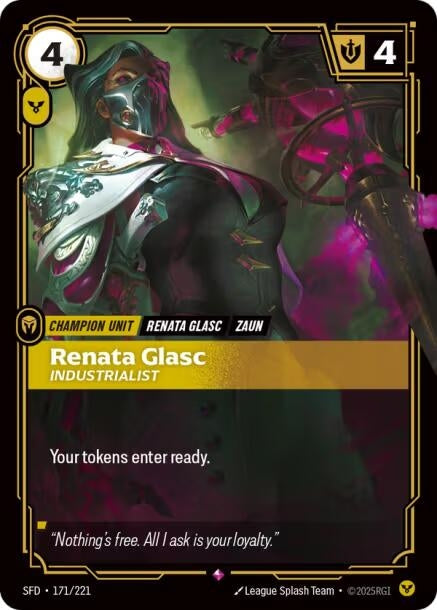 Image for Renata Glasc - Industrialist (171/221) [Spiritforged] - Riftbound: League of Legends Trading Card Game