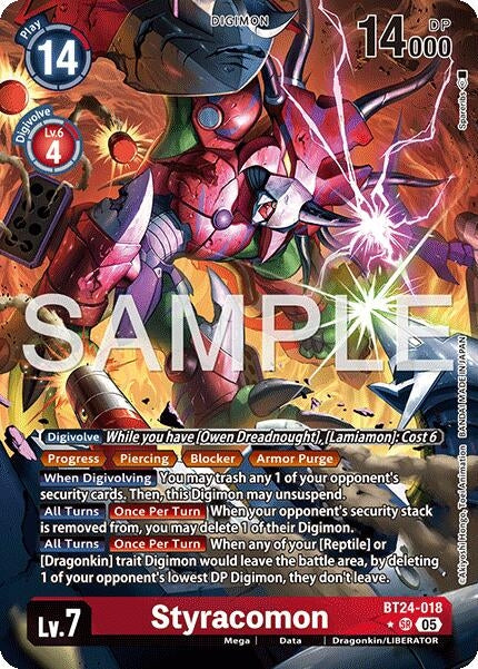 Styracomon (Alternate Art) (BT24-018 SR) [Time Stranger]