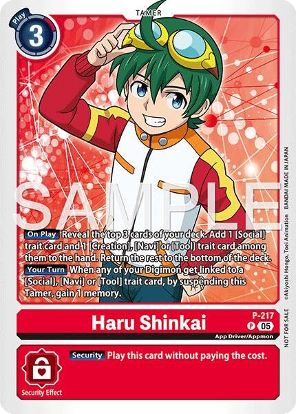 Image for Haru Shinkai (Official Store Tournament 2026 Vol. 1) (P-217 P) [Digimon Promotion Cards] - Digimon Card Game