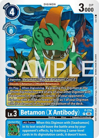 Image for Betamon (X Antibody) (Official Store Tournament 2026 Vol. 1) (P - 214 P) [Digimon Promotion Cards] - Digimon Card Game