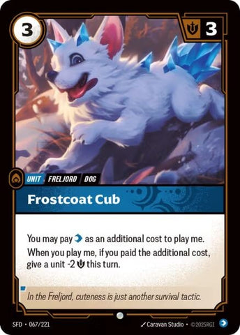 Image for Frostcoat Pup (067/221) [Spiritforged] - Riftbound: League of Legends Trading Card Game