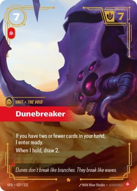 Image for Dunebreaker (027/221) [Spiritforged] - Riftbound: League of Legends Trading Card Game