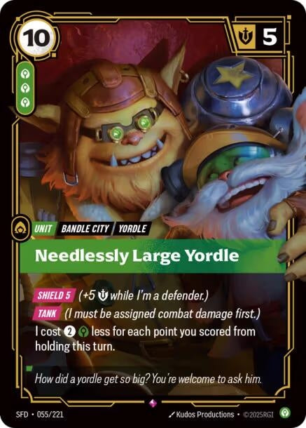 Image for Needlessly Large Yordle (055/221) [Spiritforged] - Riftbound: League of Legends Trading Card Game