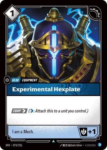 Image for Experimental Hexplate (073/221) [Spiritforged] - Riftbound: League of Legends Trading Card Game