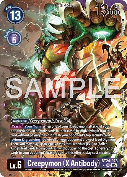 Creepymon (X Antibody) (Alternate Art) (BT24-078 SR) [Time Stranger]