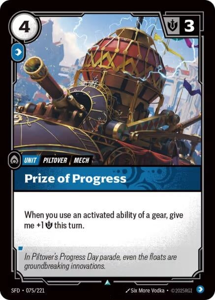 Image for Prize of Progress (075/221) [Spiritforged] - Riftbound: League of Legends Trading Card Game