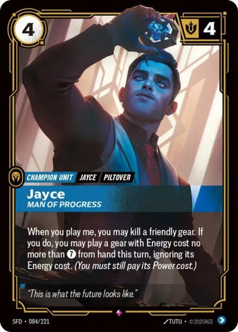 Image for Jayce - Man of Progress (084/221) [Spiritforged] - Riftbound: League of Legends Trading Card Game