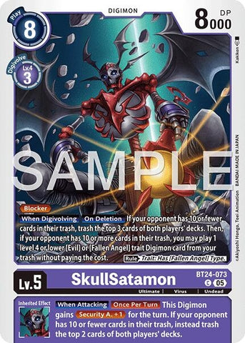 SkullSatamon (BT24-073) [Time Stranger]
