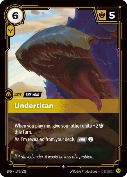 Image for Undertitan (175/221) [Spiritforged] - Riftbound: League of Legends Trading Card Game