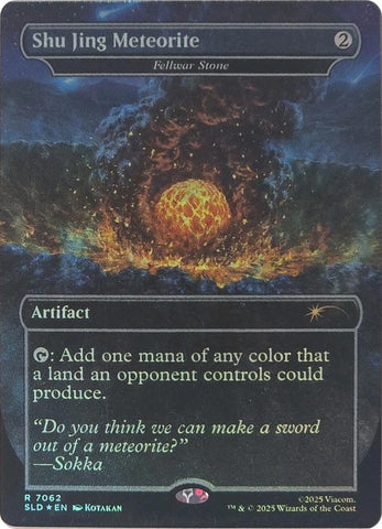 Image for Shu Jing Meteorite - Fellwar Stone (Rainbow Foil) (7062) [Secret Lair Drop Series] - Magic: The Gathering