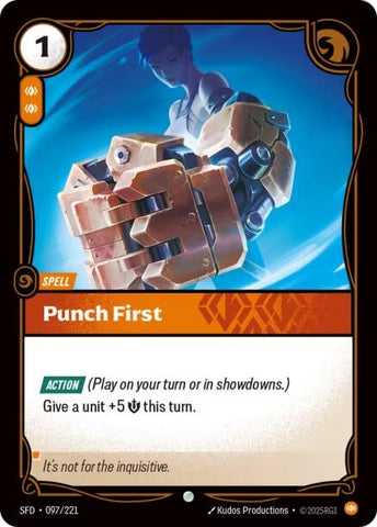Image for Punch First (097/221) [Spiritforged] - Riftbound: League of Legends Trading Card Game