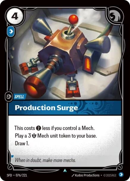 Image for Production Surge (076/221) [Spiritforged] - Riftbound: League of Legends Trading Card Game