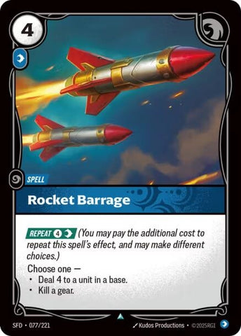 Image for Rocket Barrage (077/221) [Spiritforged] - Riftbound: League of Legends Trading Card Game