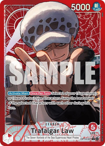 Trafalgar Law (Alternate Art) (OP14-001) [The Azure Sea's Seven]