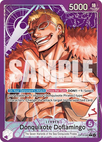 Donquixhote Doflamingo (Alternate Art) (OP14-060) [The Azure Sea's Seven]
