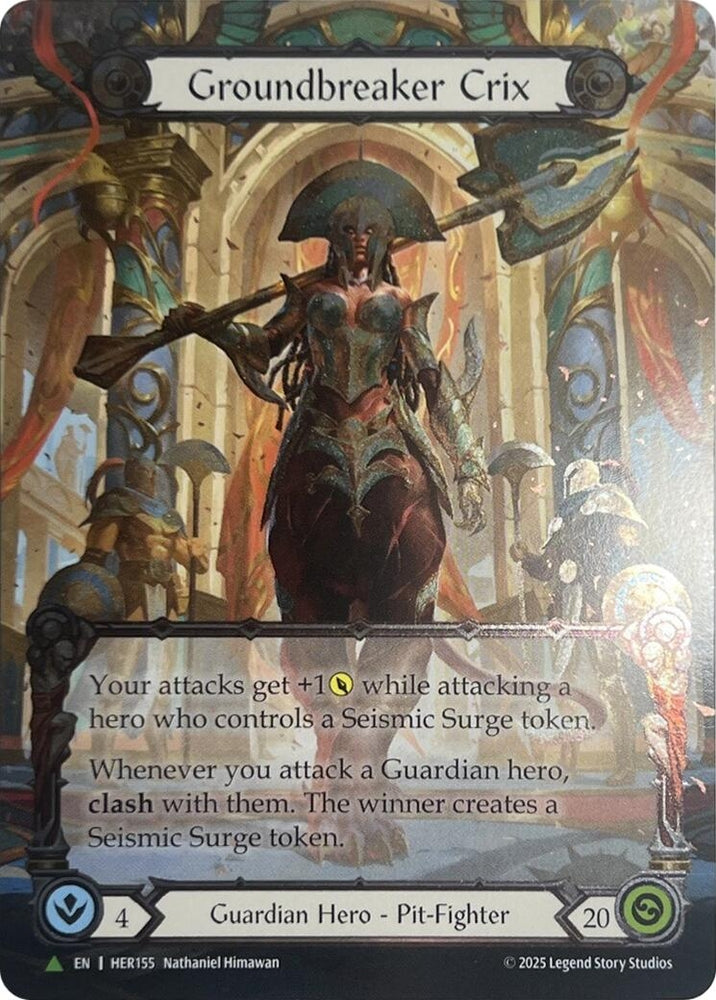 Image for Groundbreaker Crix - HER155 (HER155) [Flesh and Blood: Promo Cards] - Flesh and Blood TCG
