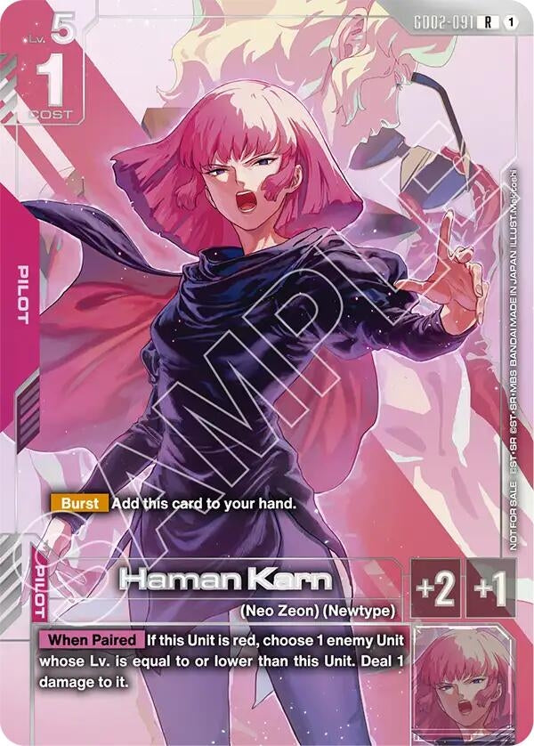 Image for Haman Karn (Newtype Challenge 2025 Mission 3) (GD02-091) [Gundam Promotional Cards] - Gundam Card Game