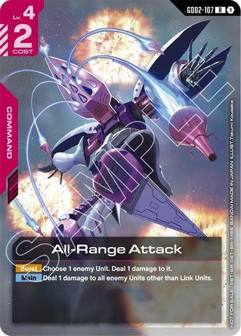 Image for All-Range Attack (Newtype Challenge 2025 Mission 3) (GD02-107) [Gundam Promotional Cards] - Gundam Card Game