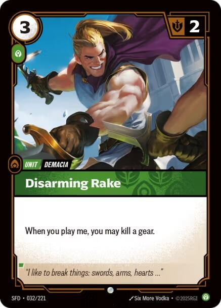 Image for Disarming Strike (032/221) [Spiritforged] - Riftbound: League of Legends Trading Card Game